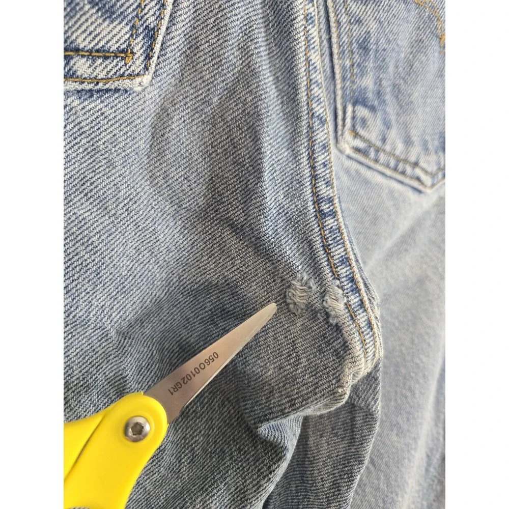 Levis 550 Mens Jeans Size 31 x32 Relaxed Fit Tapered Legs Orange Tab Cotton Blue